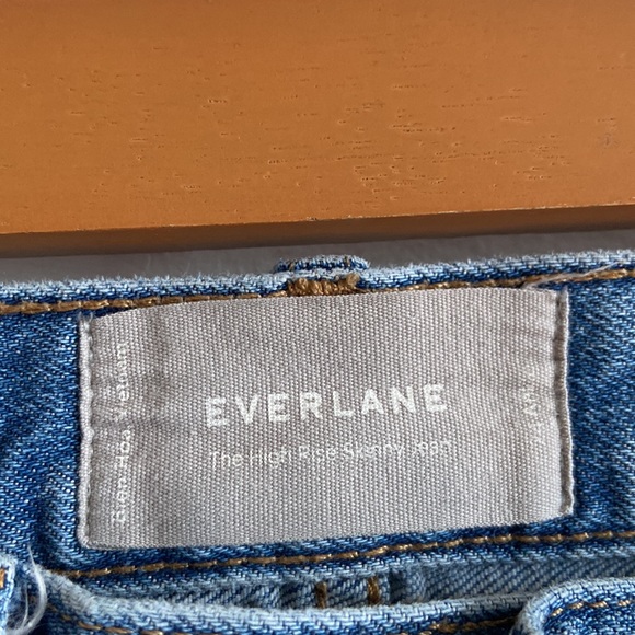 Everlane High Rise Skinny Ankle Denim Jeans - Picture 5 of 12